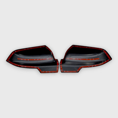 2019-2025 RAM RAM 1500 Mirror Cover Caps Gloss Black 2Pcs ABS Plastic
