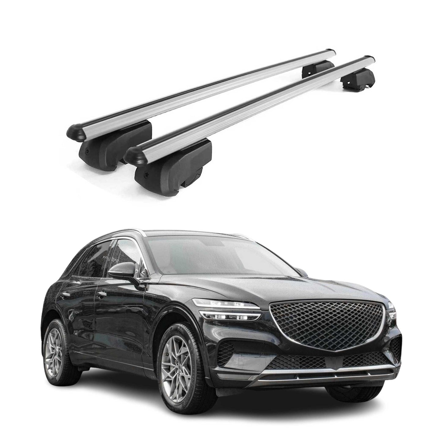2022-2026 Genesis GV70 Roof Rack Cross Bars Silver