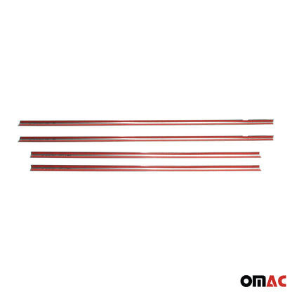 2013-2020 Toyota Yaris Window Molding Trim Streamer Stainless Steel Silver 4 Pcs