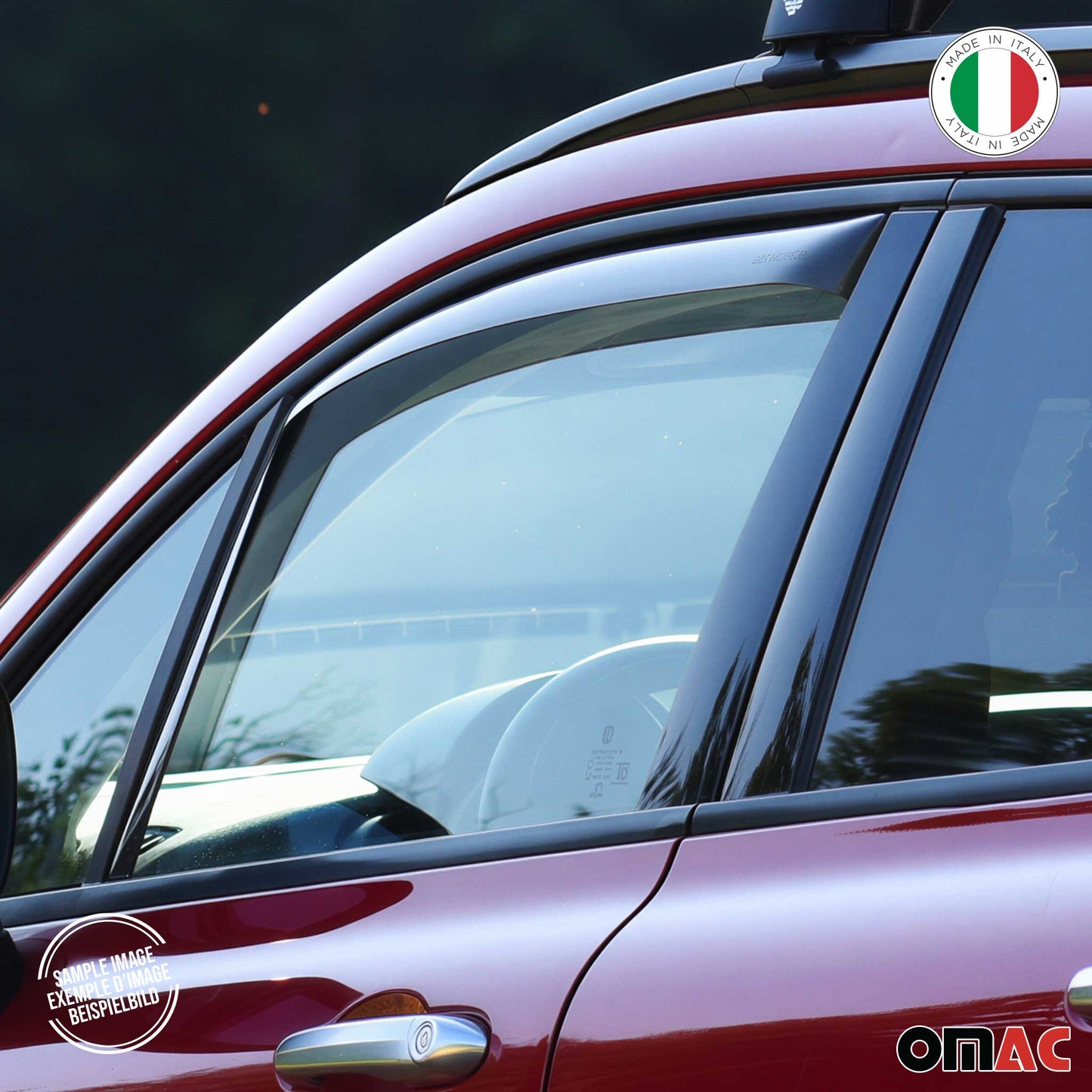 1996-2006 Land Rover Freelander Window Visor Vent Rain Deflector 2Pcs Smoke