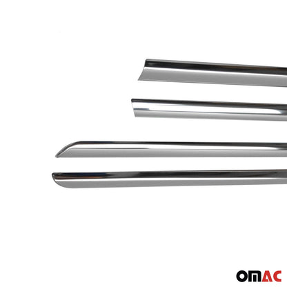 2008-2017 Mitsubishi Lancer Window Molding Trim Streamer Silver 4Pcs Stainless Steel