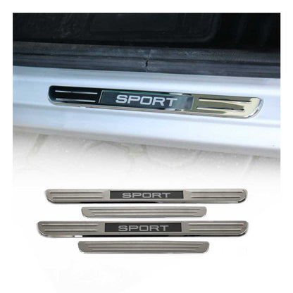 BMW X1 X2 X3 Door Sill Scuff Plate Illuminated Sport Steel Silver 4 Pcs