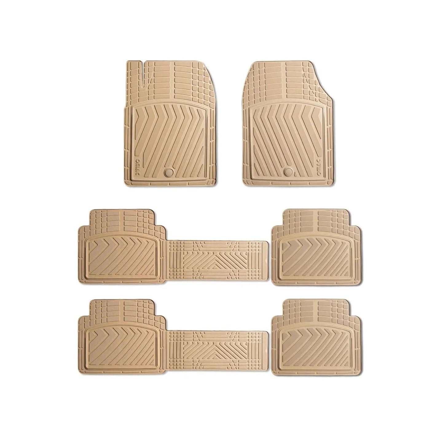 2006-2013 Mercedes R Class W251 Universal Floor Mats Liner TPE Beige 6Pcs
