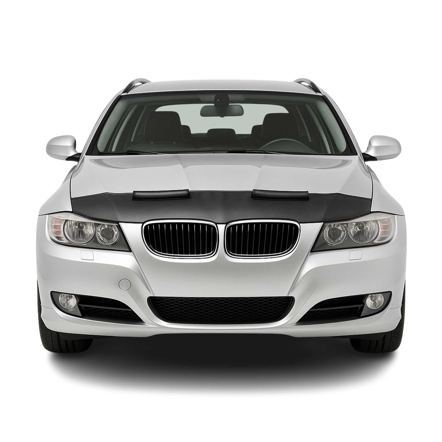 2006-2008 BMW 3 Series E90 E91 Car Bonnet Mask Hood Bra Half Black