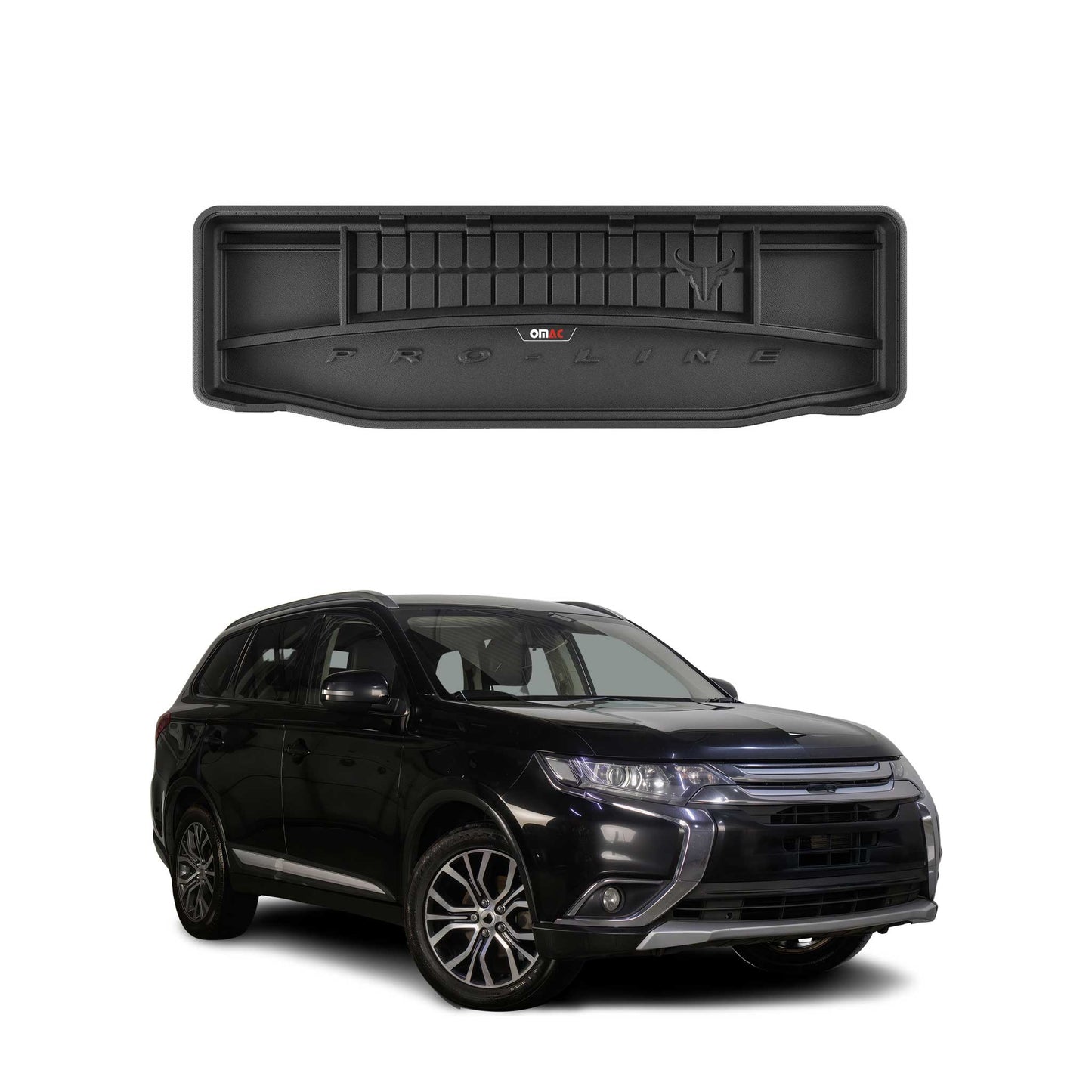 2014-2020 Mitsubishi Outlander Premium Cargo Liner Trunk Mat All Weather Heavy Duty 7 Seats