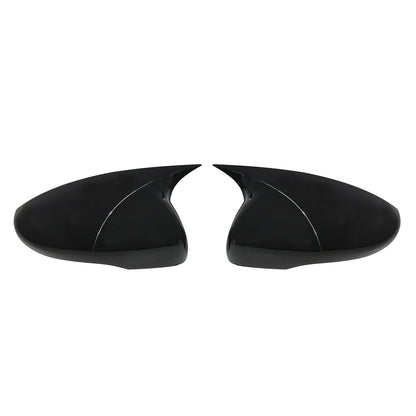 2012-2016 VW EOS Side Mirror Cover Caps Piano Black 2 Pcs
