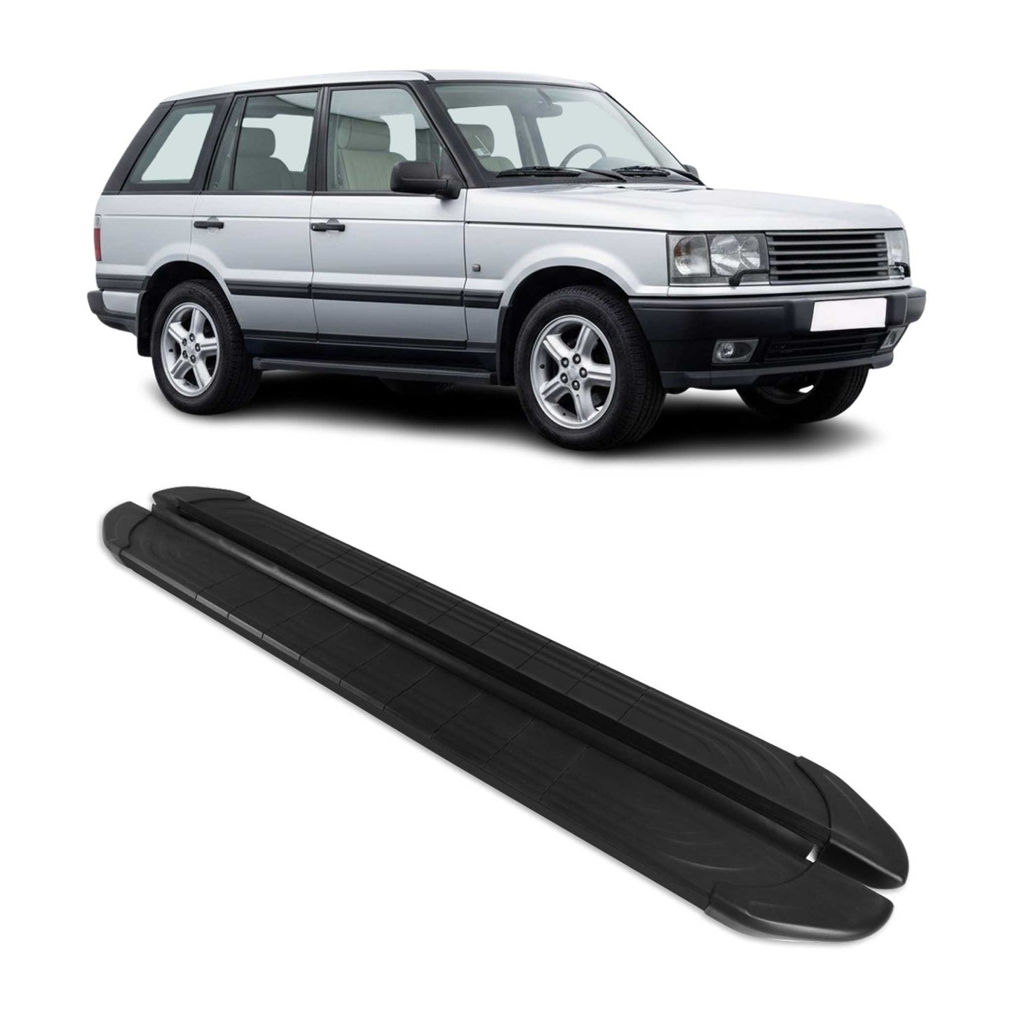 1994-2002 Land Rover Range Rover Running Boards Side Steps Black