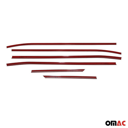 2022-2026 Hyundai Tucson 4.gen Window Molding Trim Streamer Silver 6Pcs Stainless Steel