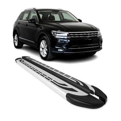 2018-2023 VW Tiguan 2.gen Running Boards Side Steps Silver