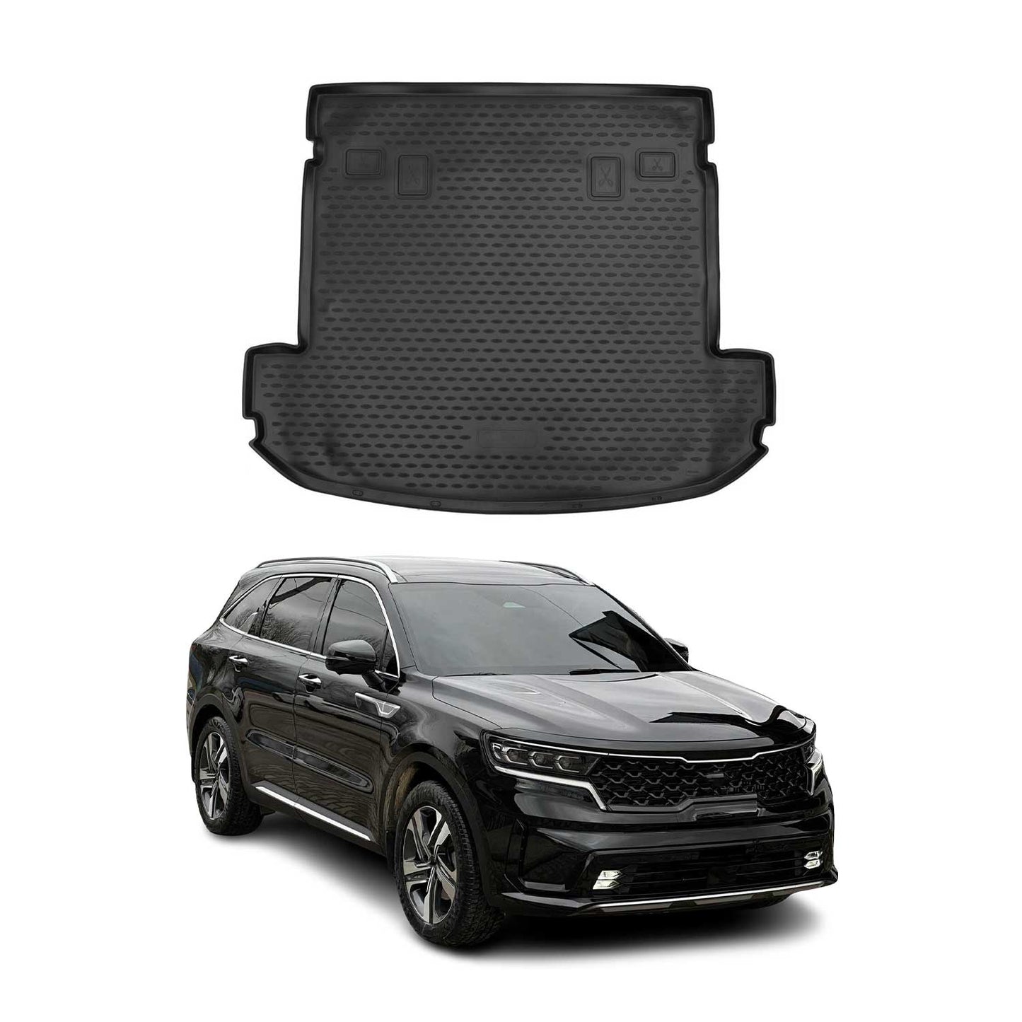 2021-2026 Kia Sorento Cargo Liner Trunk Mat All Weather Black