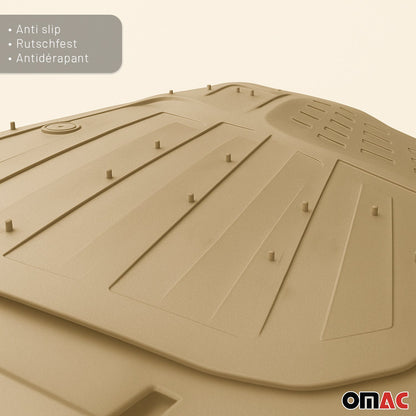 Buick Encore Heavy Duty Trim to fit Floor Mats Liner Tan All Weather 4Pcs