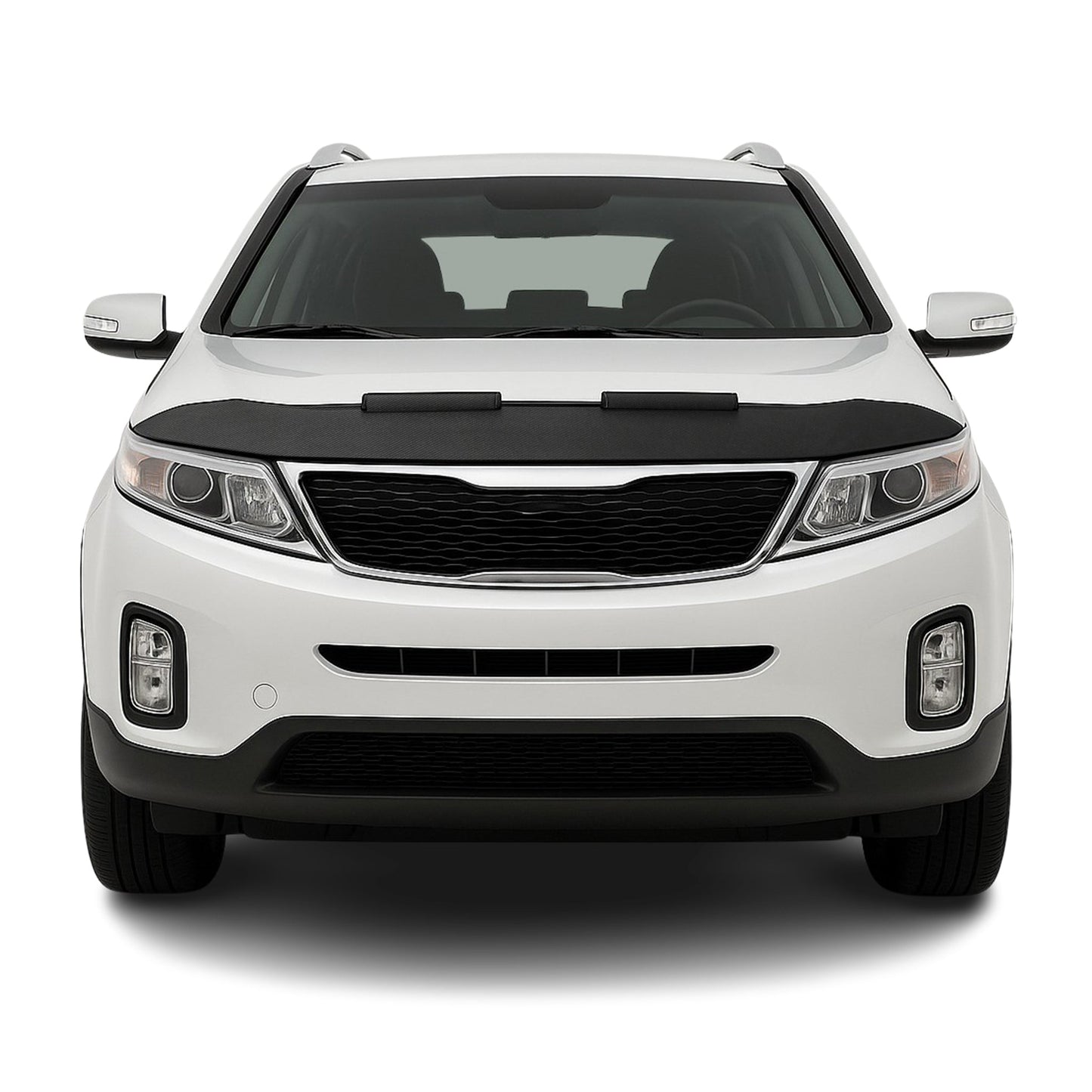 2011-2014 Kia Sportage Car Bonnet Mask Hood Bra Carbon Black 1 Pc