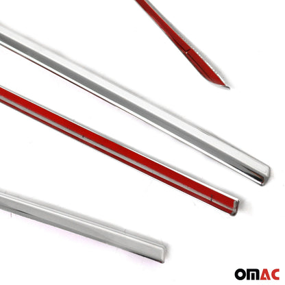 2018-2022 Toyota C-HR Window Molding Trim Streamer Stainless Steel Silver 4 Pcs