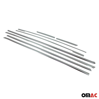 2016-2024 Mercedes Metris Long Window Molding Trim Streamer S. Steel 8 Pcs