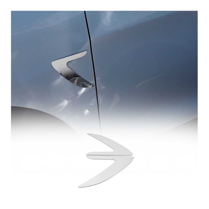 Toyota Side Door Molding Trim Decorative Stainless Steel Silver 2 Pcs