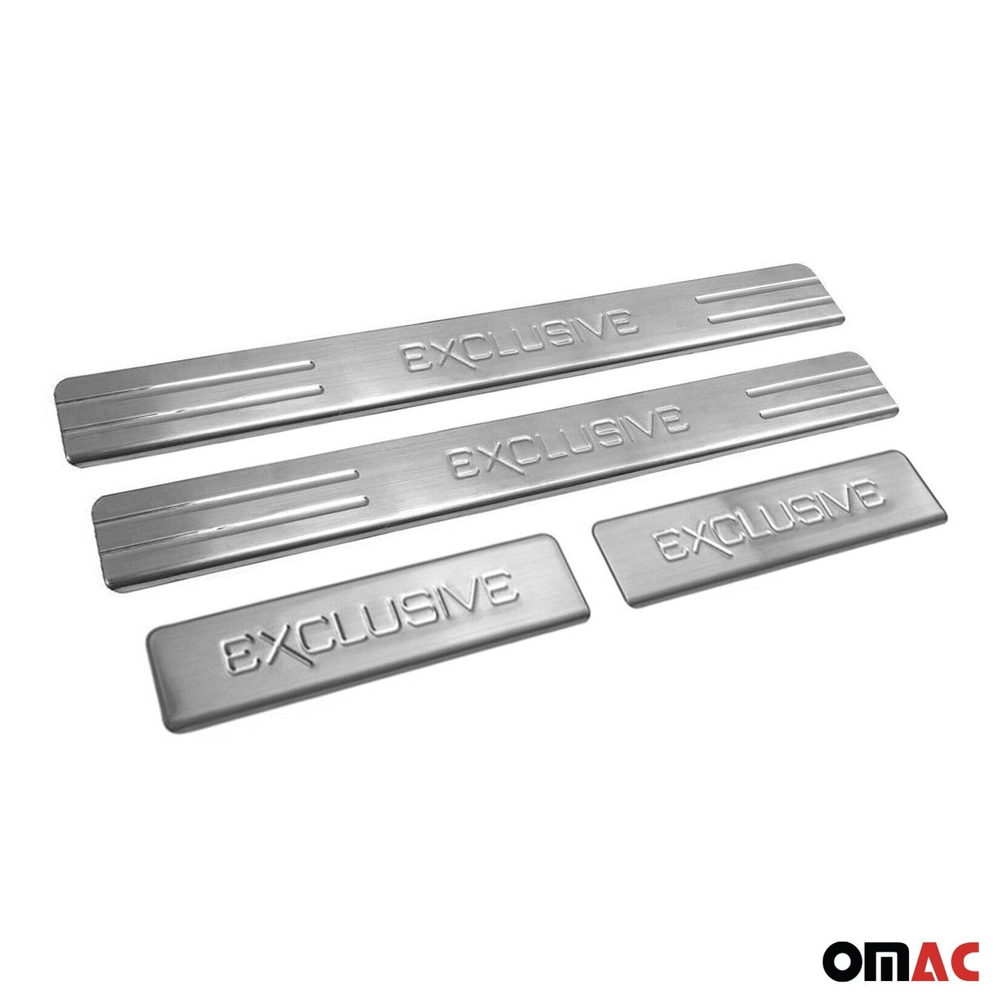 Ford Explorer Edge Door Sill Scuff Plate Scratch Protector Exclusive Stainless Steel Silver 4Pcs