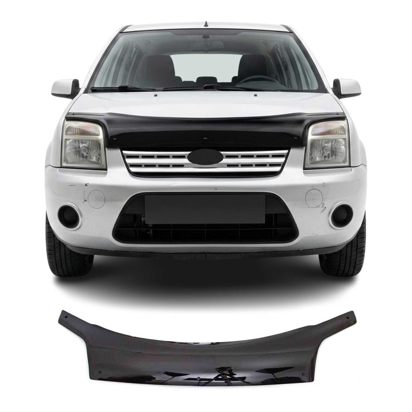 2010-2013 Ford Transit Connect Front Bug Shield Hood Deflector 1 Pc Smoke