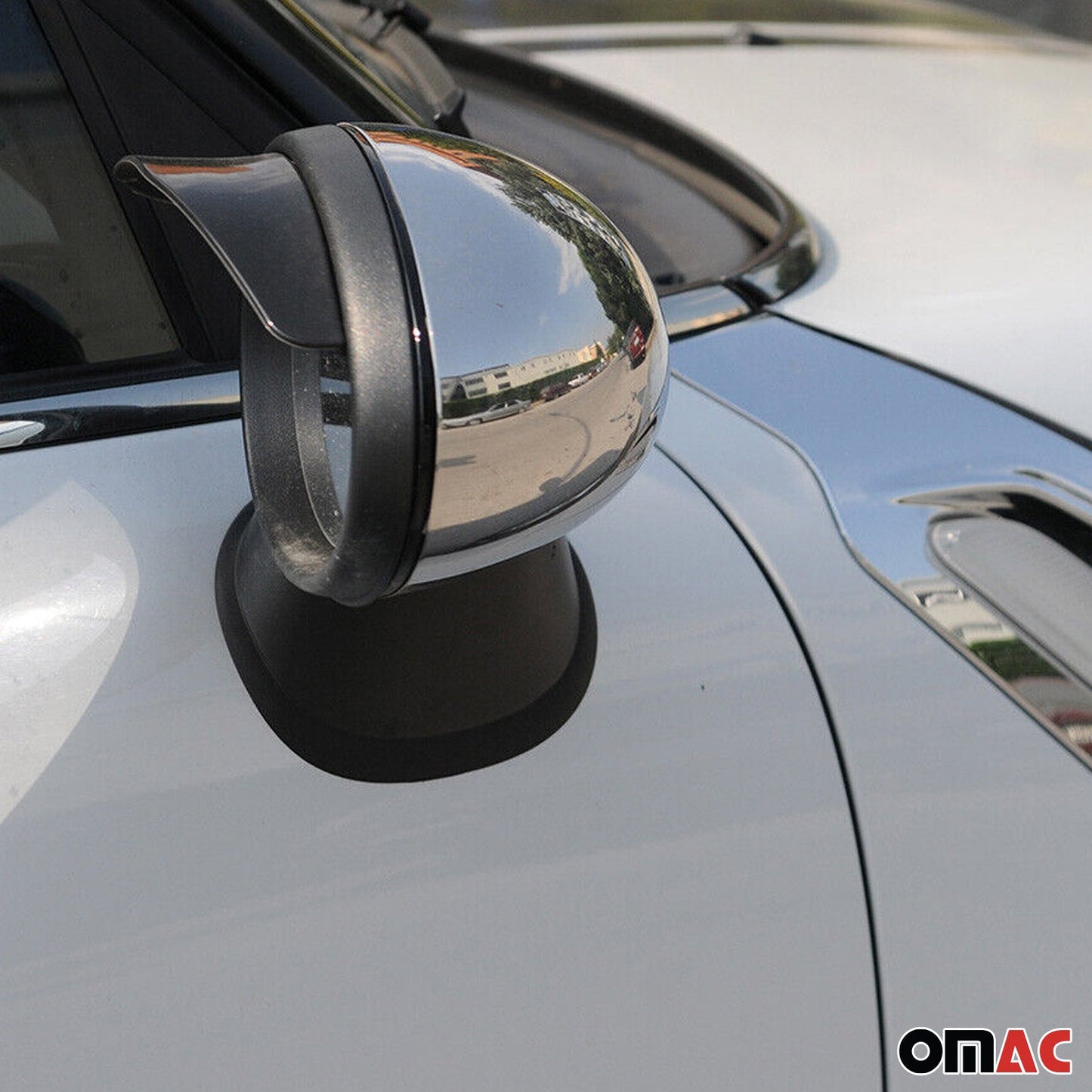 2013-2016 Mini Cooper Paceman R61 Side Mirror Cover Caps Stainless Steel Silver 2 Pcs