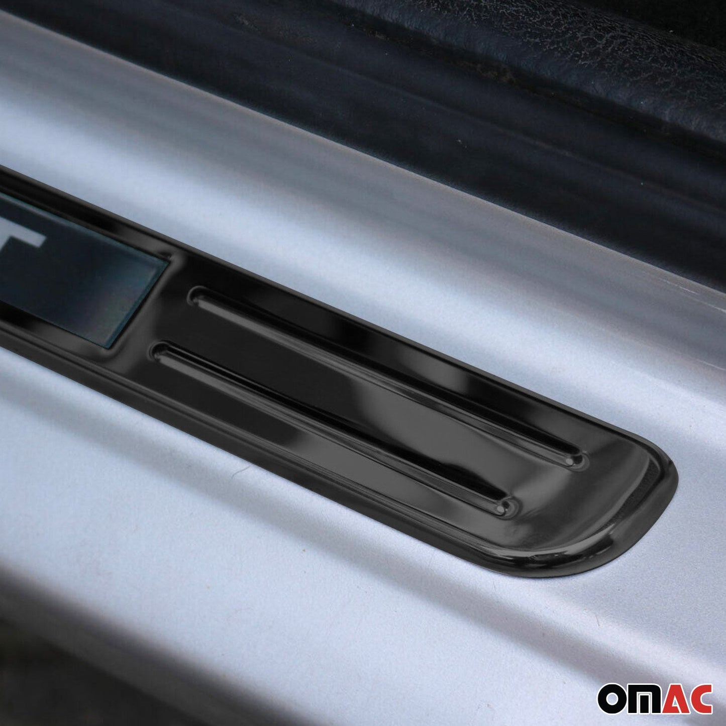 Dodge Door Sill Scuff Plate Illuminated Sport Stainless Steel Dark 4 Pcs
