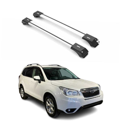 2014-2018 Subaru Forester IV Roof Rack Cross Bars Silver