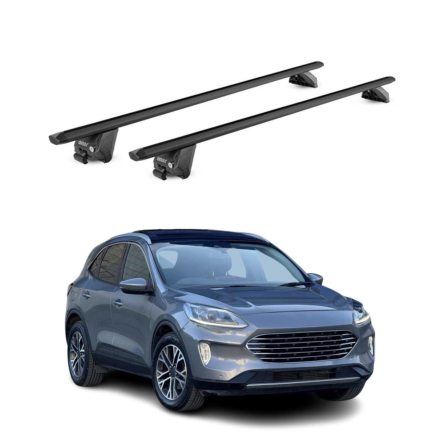 2020-2026 Ford Escape Roof Rack Cross Bars Black