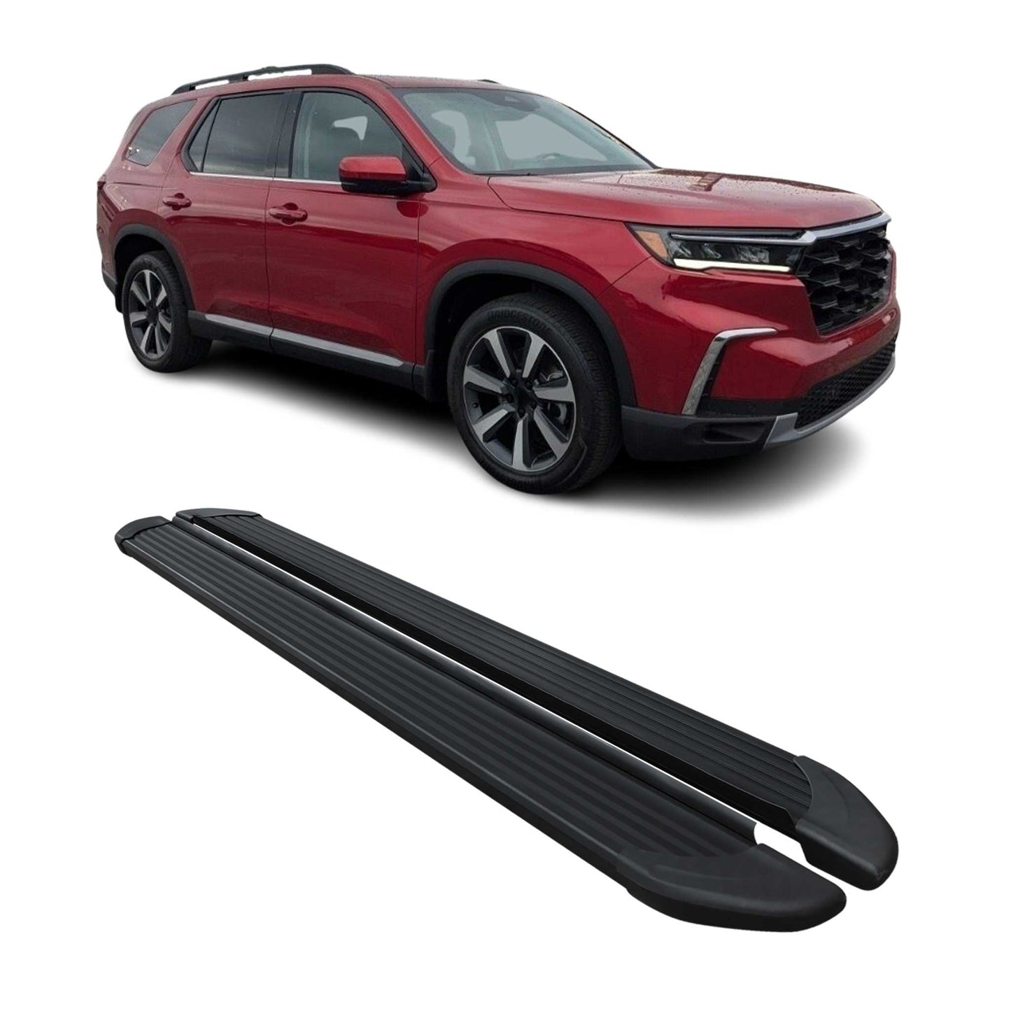 2023-2026 Honda Pilot IV Nerf Bars Side Steps Running Boards Black 2Pcs