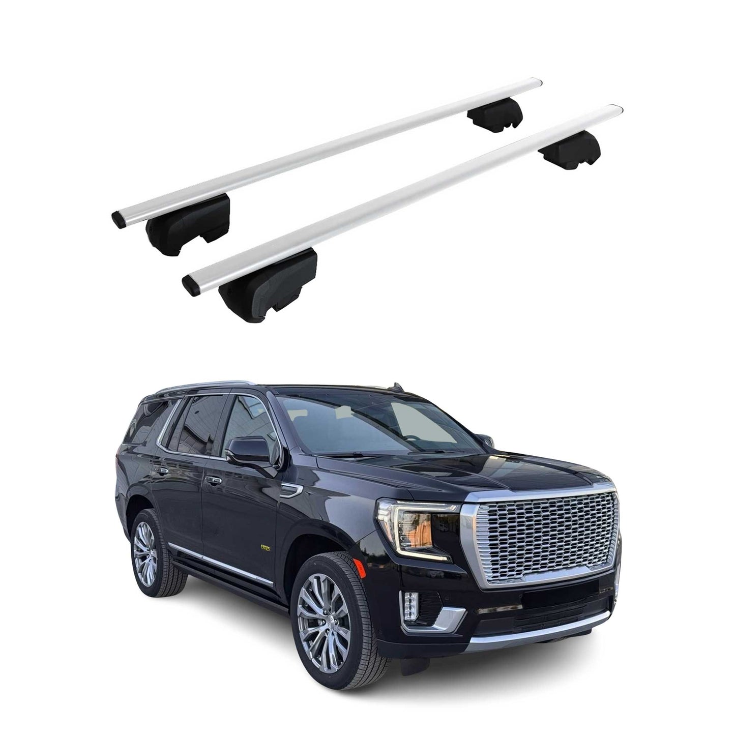 2021-2026 GMC Yukon XL Roof Rack Cross Bars Silver