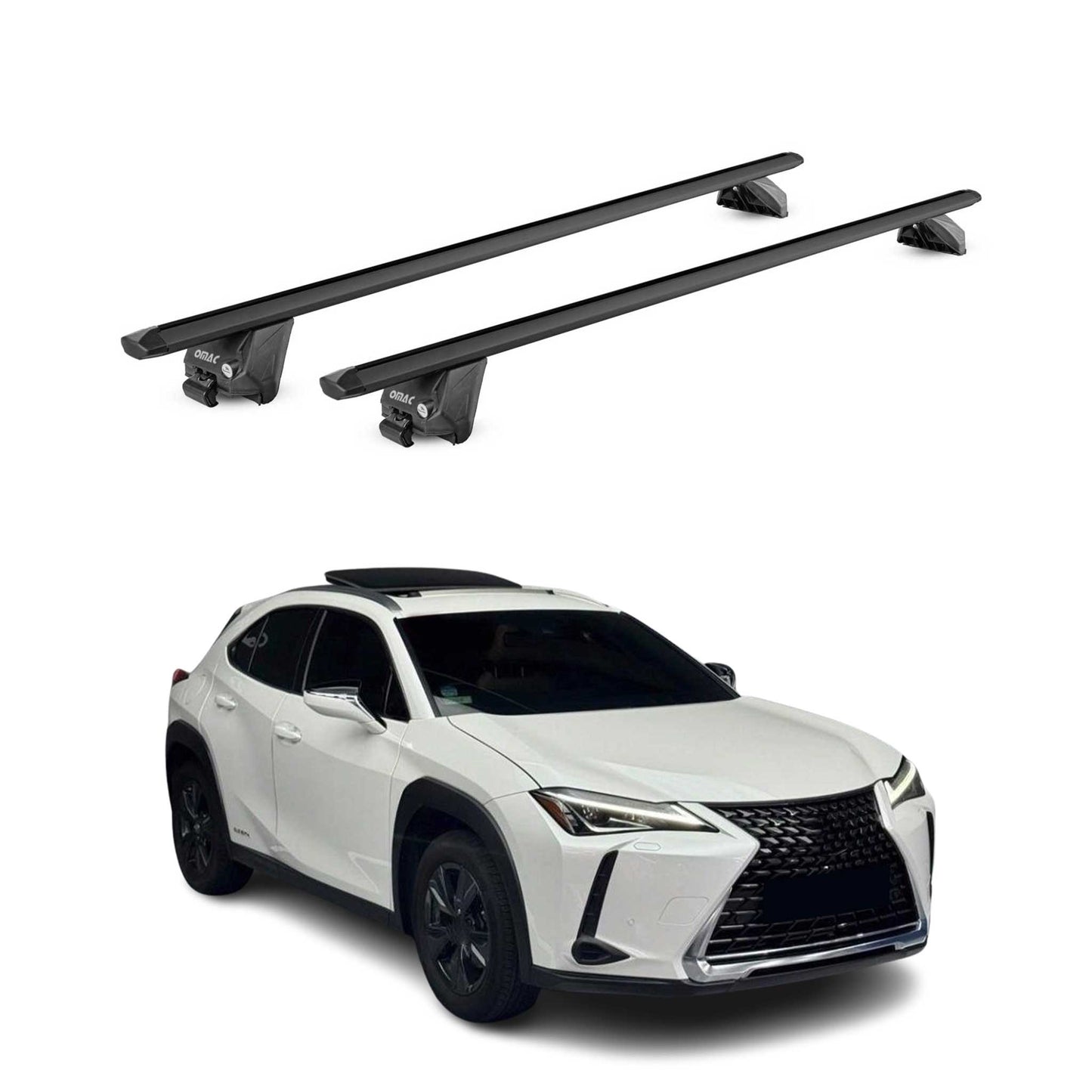 2019-2026 Lexus UX Roof Rack Cross Bars Black