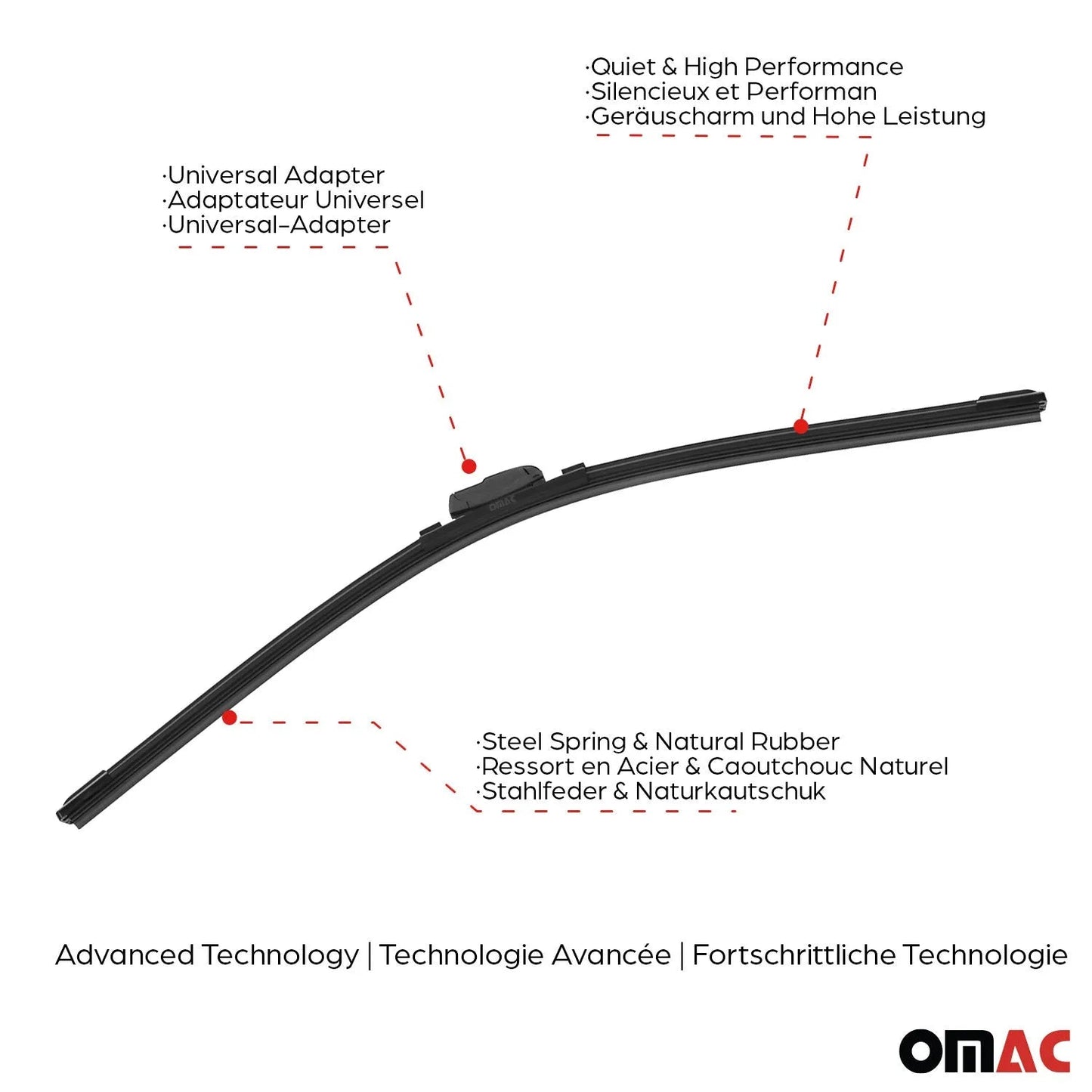 2006-2009 Subaru Legacy Front Windshield Wiper Blades