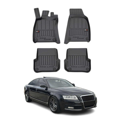 2005-2007 Audi A6 Sedan Pre-Facelift Premium Floor Mats Liners Full Set All Weather Heavy Duty