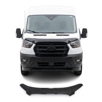 2015-2019 Ford Transit 150/250/350/350HD PRE-FL Front Bug Shield Hood 1 Pc Smoke