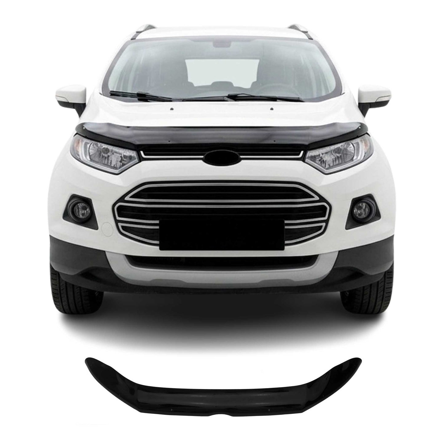 2013-2017 Ford EcoSport Front Bug Shield Hood Deflector 1 Pc Smoke