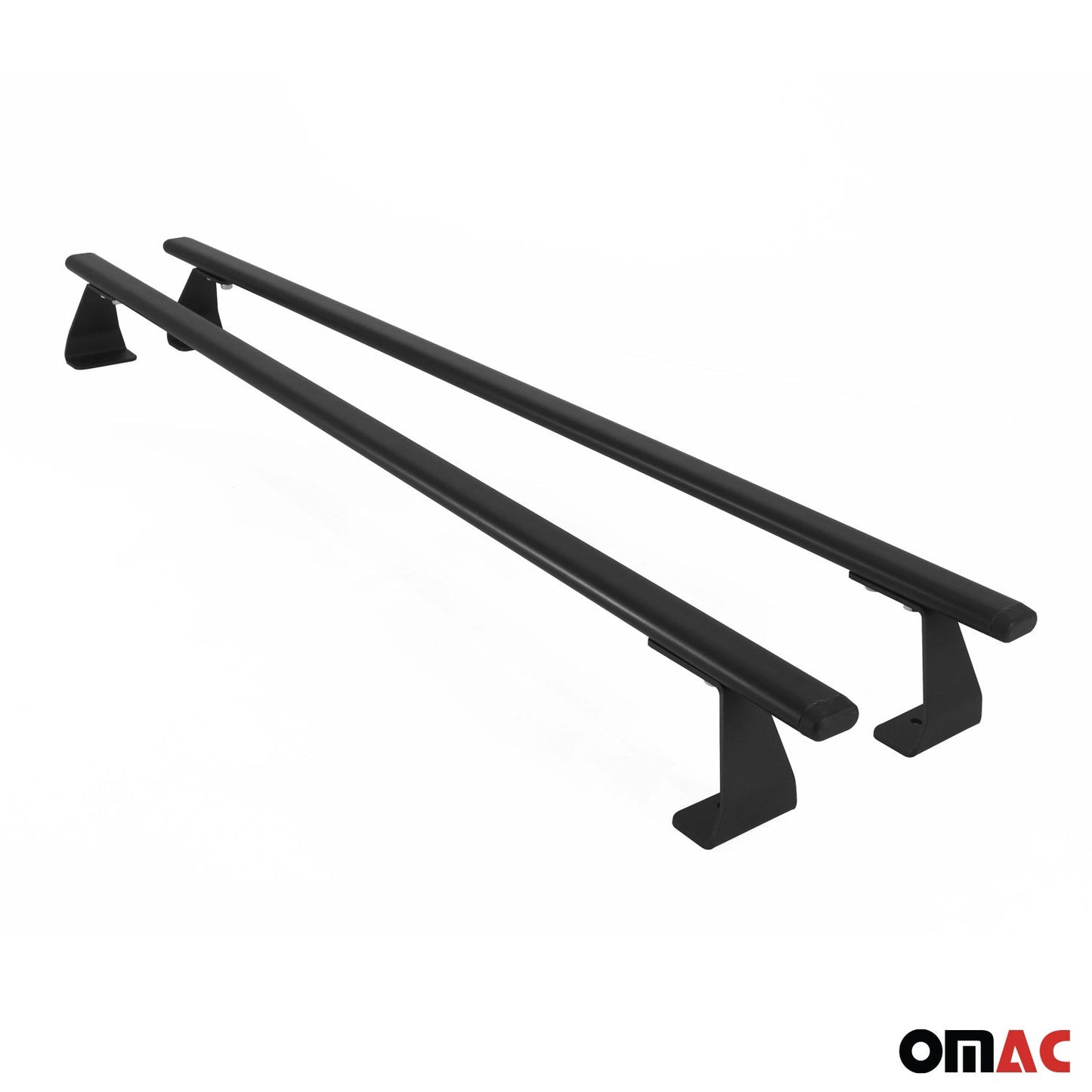 2020-2026 VW Caddy Roof Rack Cross Bars Steel Black 2Pcs