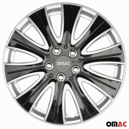 16" Hub Caps for Ford Transit 150 250 350 2015-2025 Black Silver 4x Wheel Covers