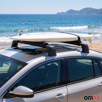 Lexus 19" Roof Rack Pads Surfboard Windsurf Crossbar Pads Black 2 Pcs