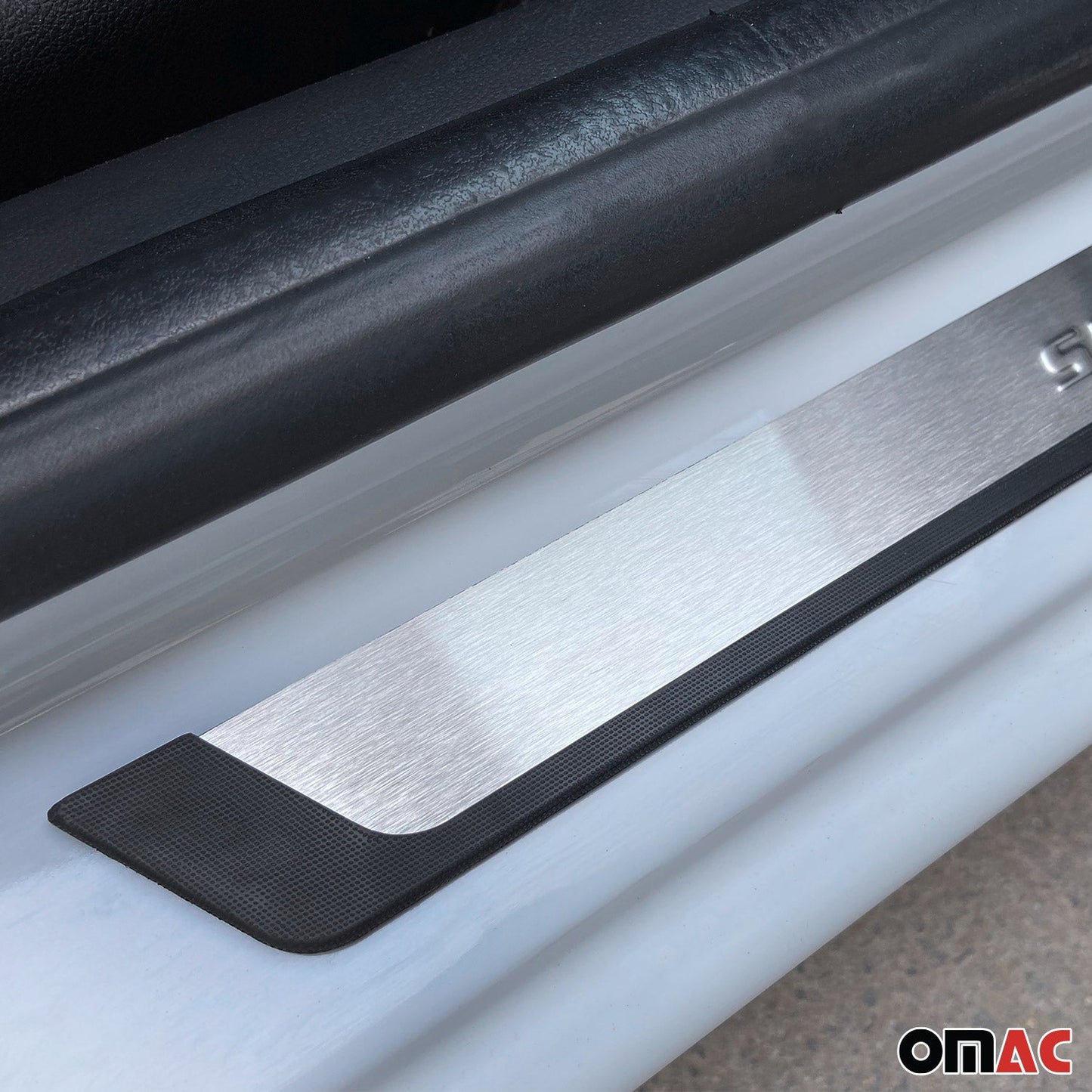 Toyota Tundra Door Sill Scuff Plate Scratch Protector Sport Stainless Steel Silver 2 Pcs