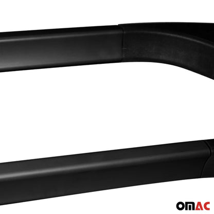 2013-2016 Hyundai i10 Hatchback Roof Rack Rails Side Rails Aluminium Black 2 Pcs