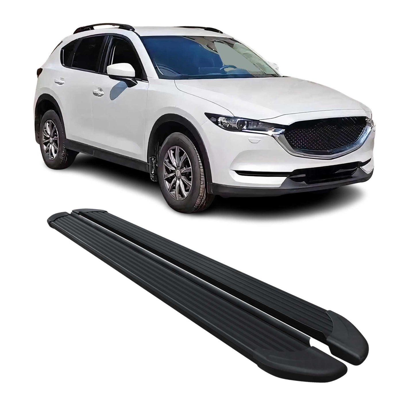 2017-2025 Mazda CX-5 2.gen Running Boards Side Steps Black