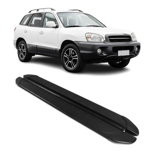 2001-2006 Hyundai Santa Fe Running Boards Side Steps Black