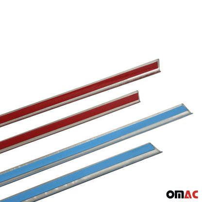 2016-2023 Fiat 500X Window Molding Trim Streamer Stainless Steel Silver 4Pcs