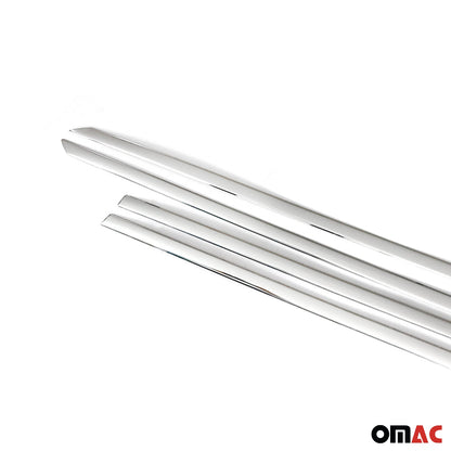 2016-2022 Honda HR-V Side Door Molding Trim Skirt Garnish Stainless Steel Silver 4 Pcs