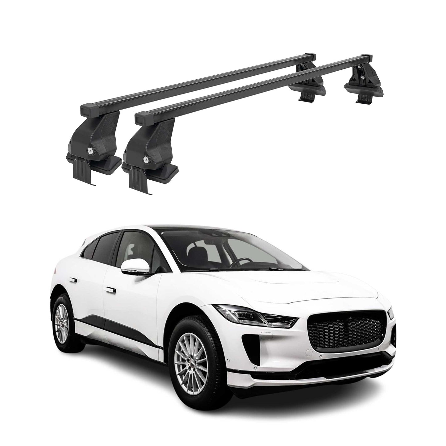2019-2024 Jaguar I-Pace Roof Rack Cross Bars Black