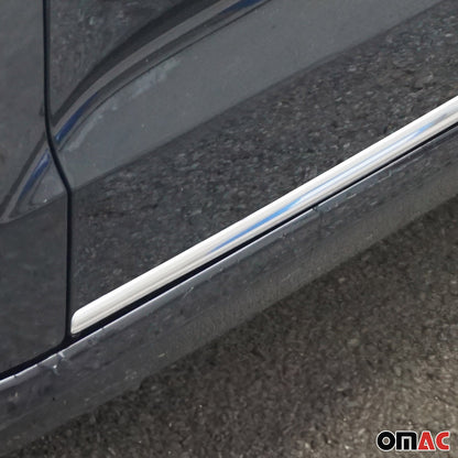 2017-2018 Toyota Corolla iM Side Door Molding Trim Skirt Garnish Stainless Steel Silver 4 Pcs