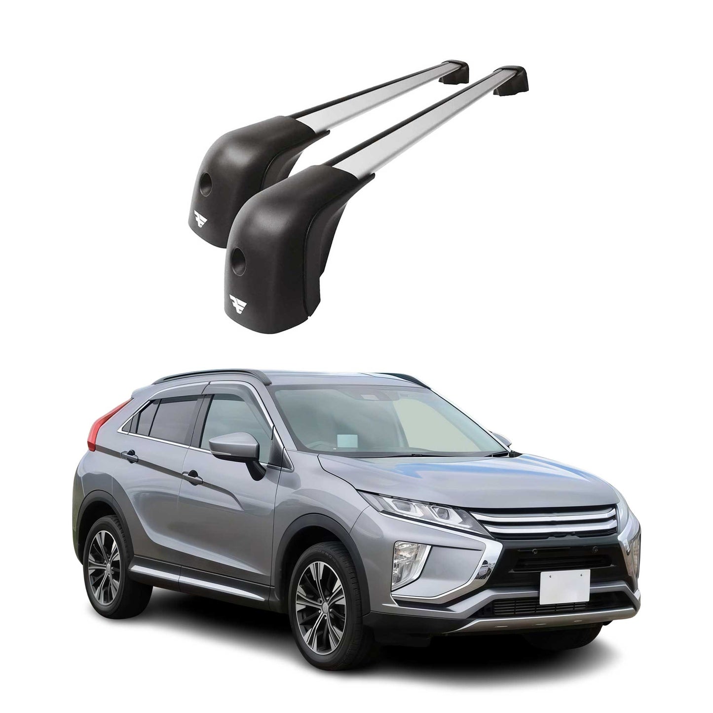 2018-2026 Mitsubishi Eclipse Cross Roof Racks Cross Bars Silver