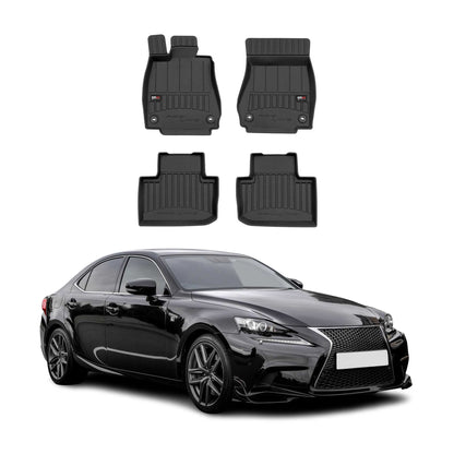 2014-2020 Lexus IS Sedan not fit AWD Premium Floor Mats Liners Full Set All Weather Heavy Duty