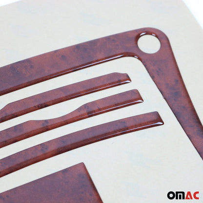 2009-2013 Toyota Corolla Sedan Wooden Look Dashboard Console Trim Kit 15 Pcs