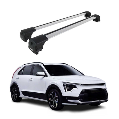 2023-2026 Kia Niro 2.gen Roof Rack Cross Bars Silver