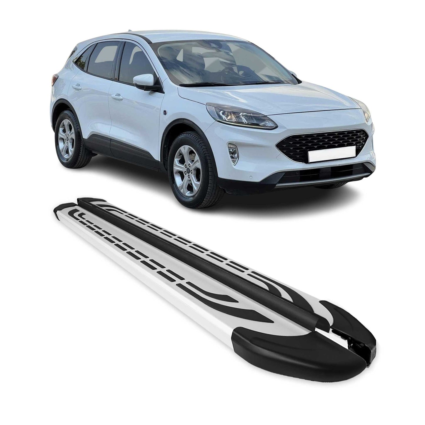2020-2026 Ford Escape Running Boards Side Steps Silver