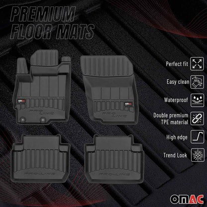 2018-2024 Mitsubishi Eclipse Cross Premium Floor Mats Liners Full Set All Weather Heavy Duty