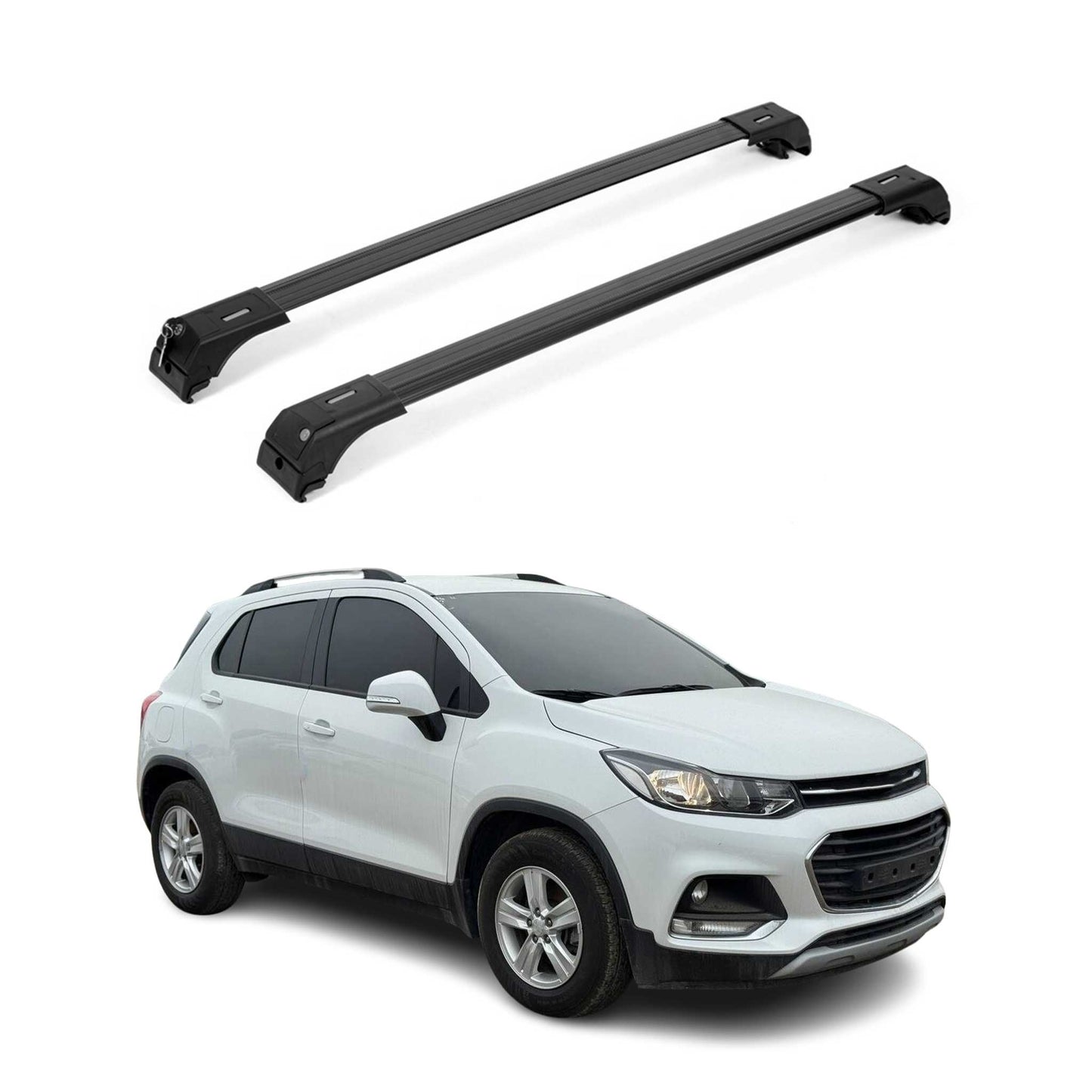 2013-2022 Chevrolet Trax Roof Rack Cross Bars Black